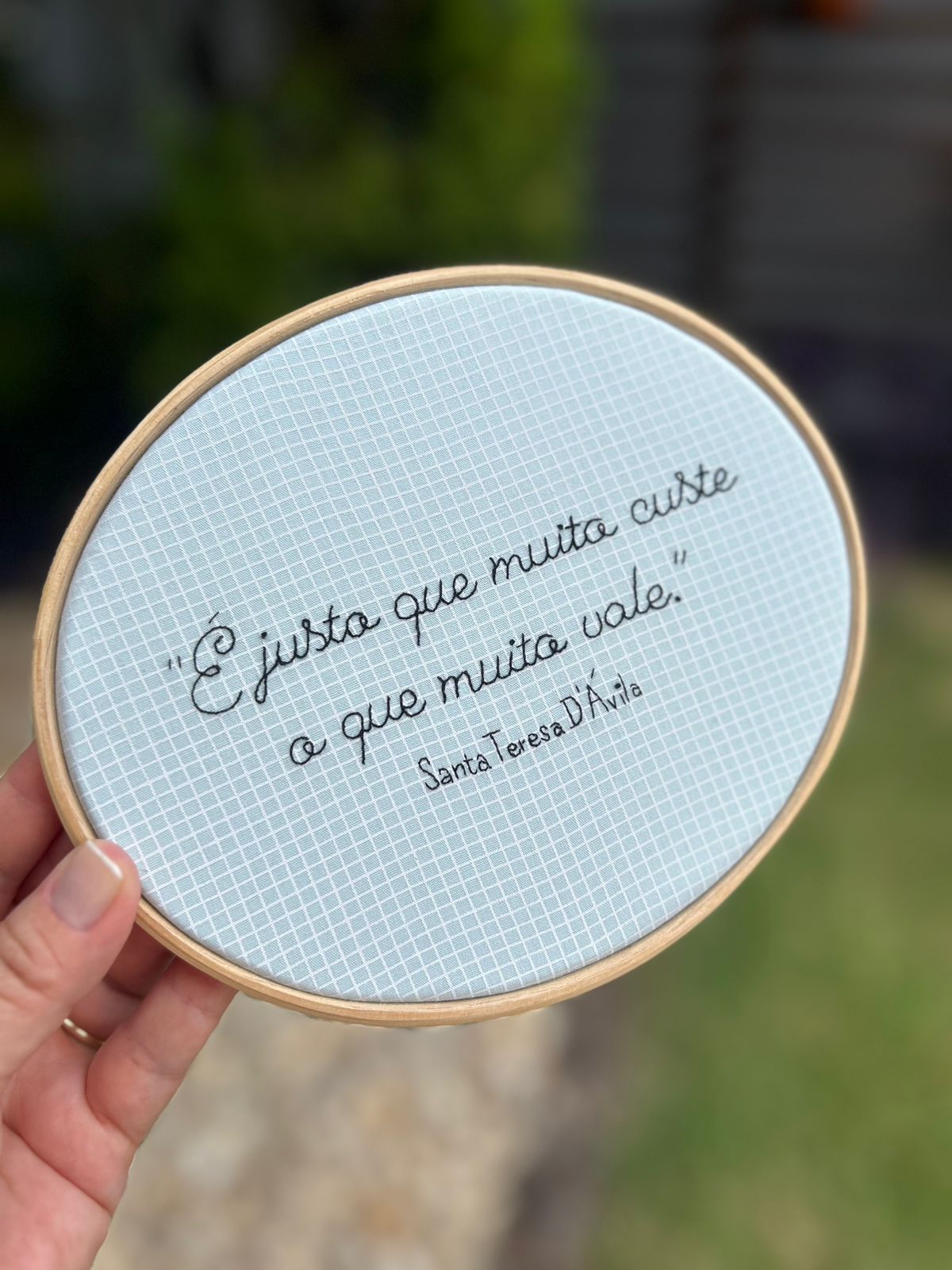 Bônus: Risco da frase de Santa Teresa d'Ávila